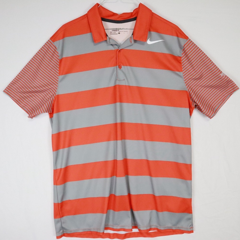Nike‎ Golf Polo Shirt Mens Large Dri-Fit Standard Fit Robert Trent Jones Trail